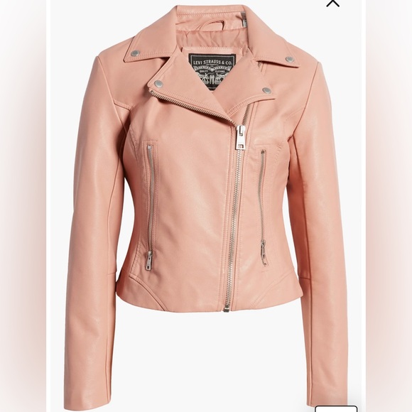 ⭐️SALE⭐️ Levi Strauss Faux Leather Moto Jacket - Picture 5 of 8